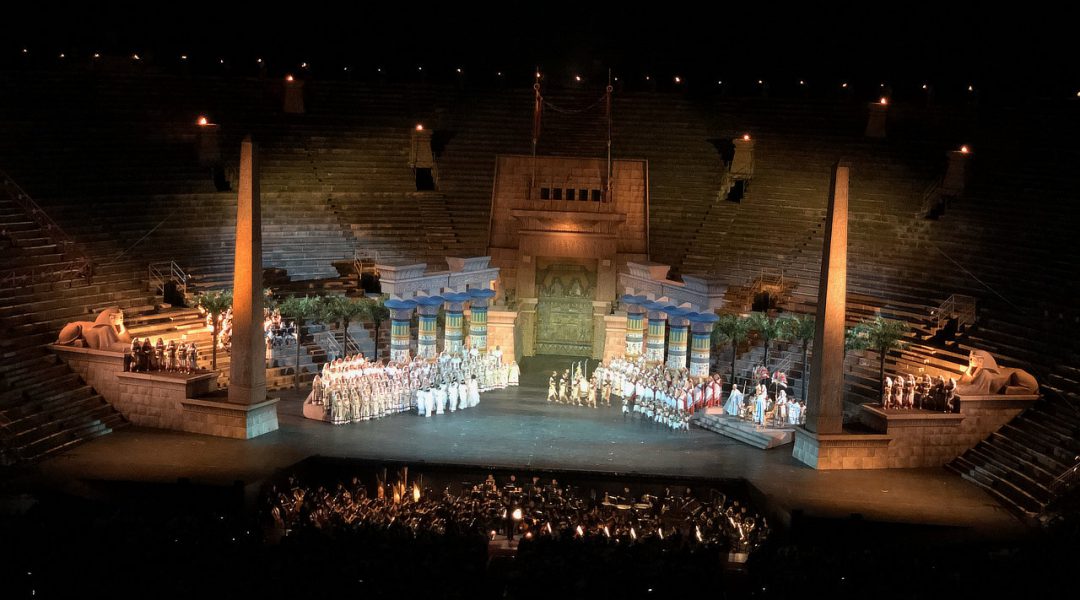Zum Abschluß schaue ich mir noch die "Aida" in der "Arena di Verona" an.
